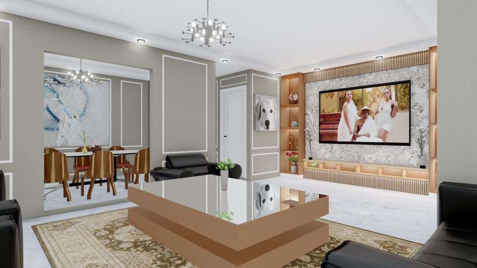 Interior Design Render for a House Plan in ZImbabwe by Mordef Design Studio